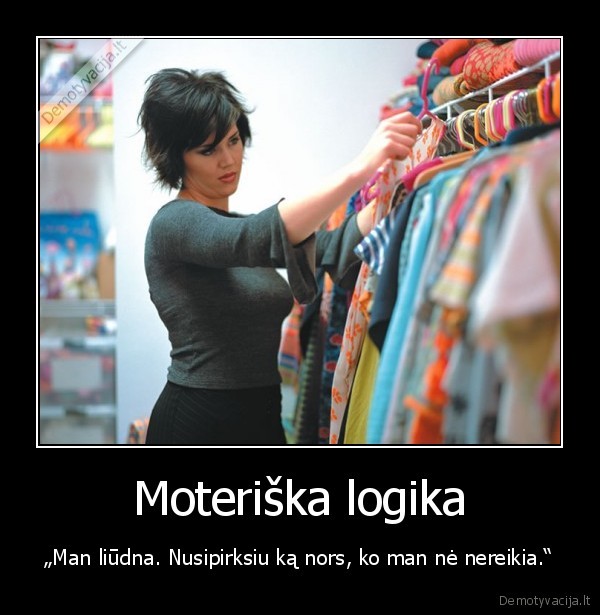 moteriska, logika,pirkiniai,parduotuves
