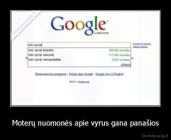 Moterų nuomonės apie vyrus gana panašios