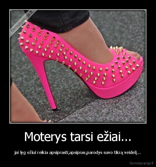 Moterys tarsi ežiai...