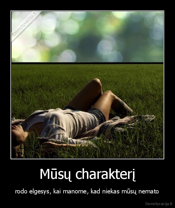 Mūsų charakterį