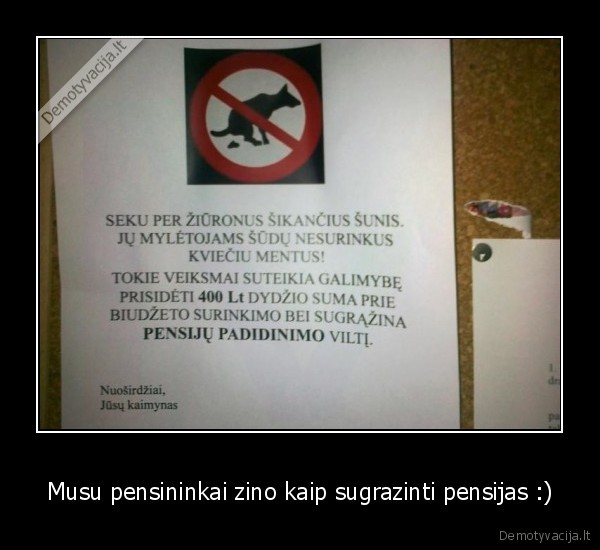 Musu pensininkai zino kaip sugrazinti pensijas :)