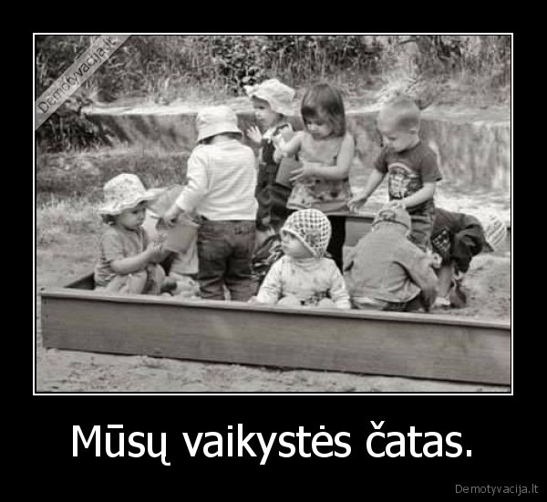 smelio, deze,vaikyste,bendrauti