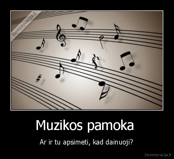 muzikos, pamoka, s