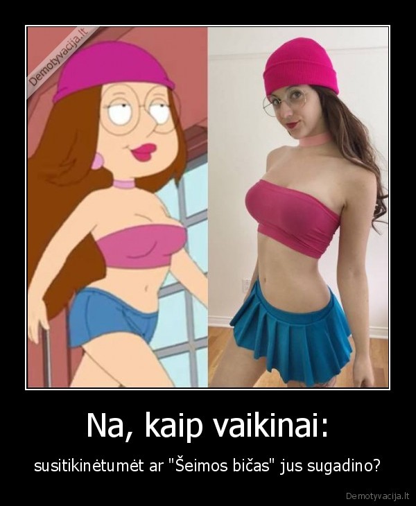 meg,seimso, bicas,family, guy,mergina