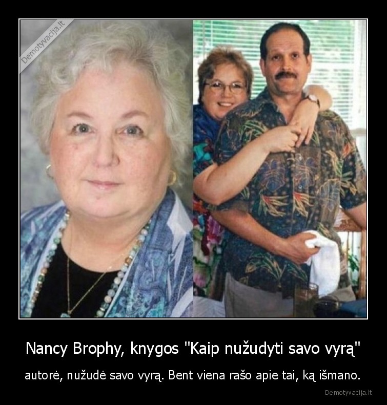 nancy, brophy,knyga,autore,nuzude,vyras