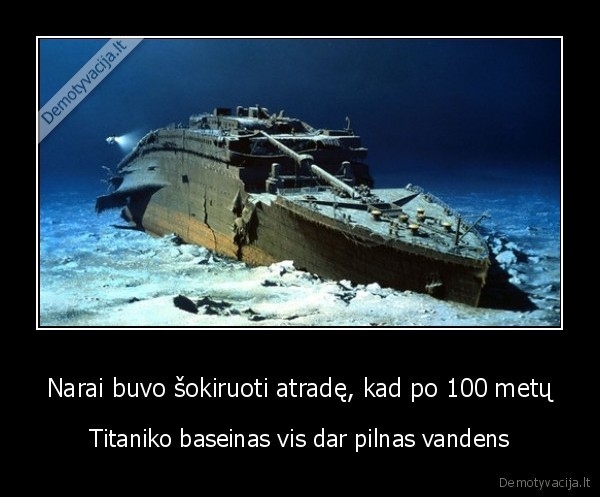 titanikas,narai,nardymas