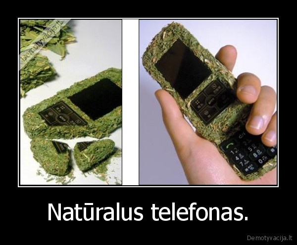 Natūralus telefonas.