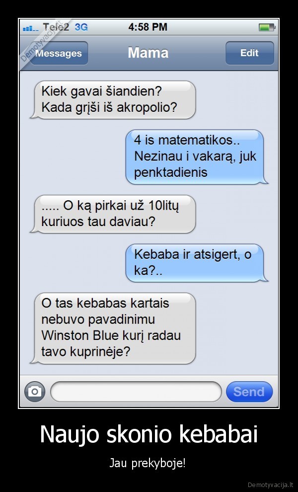 zinute,sms,cigarete,iphone,mama,prikolas