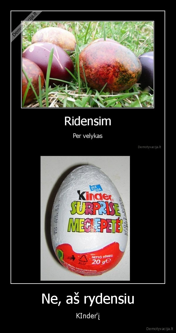 Ne, aš rydensiu