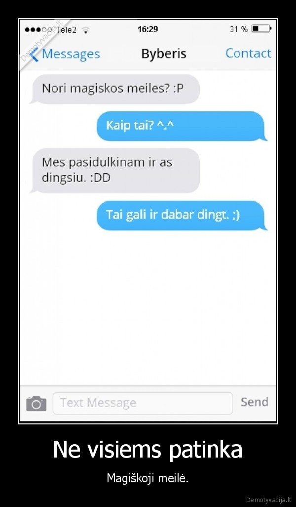 meile,magija,dingti
