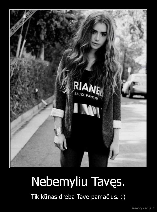 Nebemyliu Tavęs.