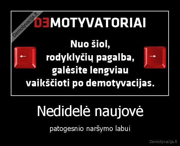 Nedidelė naujovė