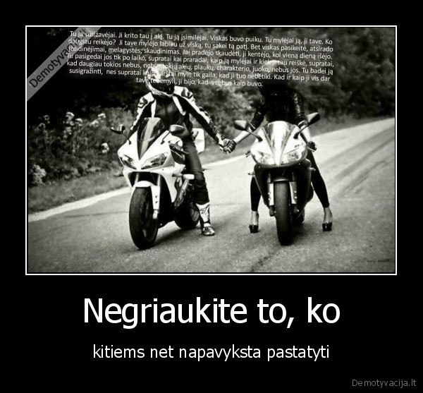 Negriaukite to, ko