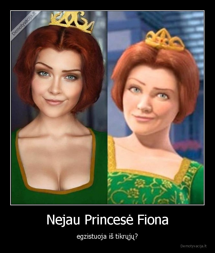 princese,fiona,pasakos,zmones,sutapimai,panasumai,srekas