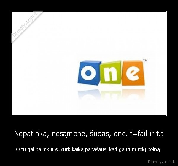 Nepatinka, nesąmonė, šūdas, one.lt=fail ir t.t