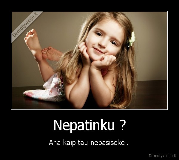 Nepatinku ?