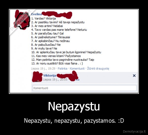 facebook, nepazystu, pazystamos, d