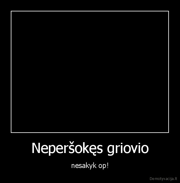 Neperšokęs griovio