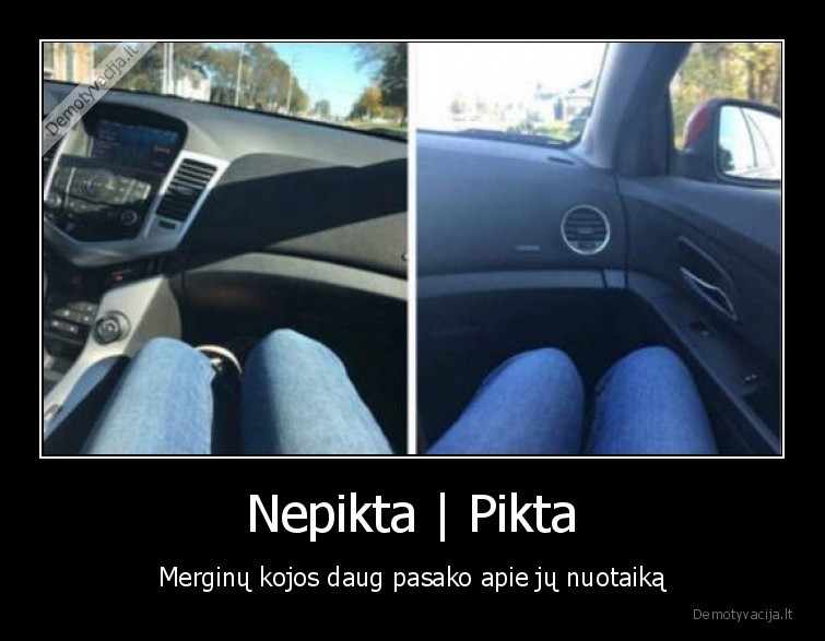 pikta, mergina