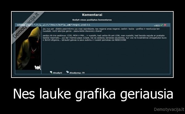Nes lauke grafika geriausia