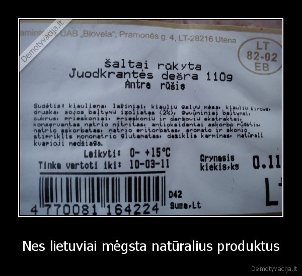Nes lietuviai mėgsta natūralius produktus