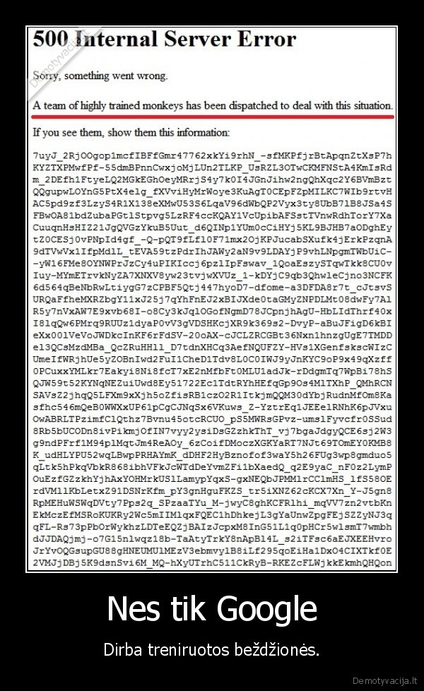 google,bezdziones,dirba,treniruotos,klaida,error,monkey