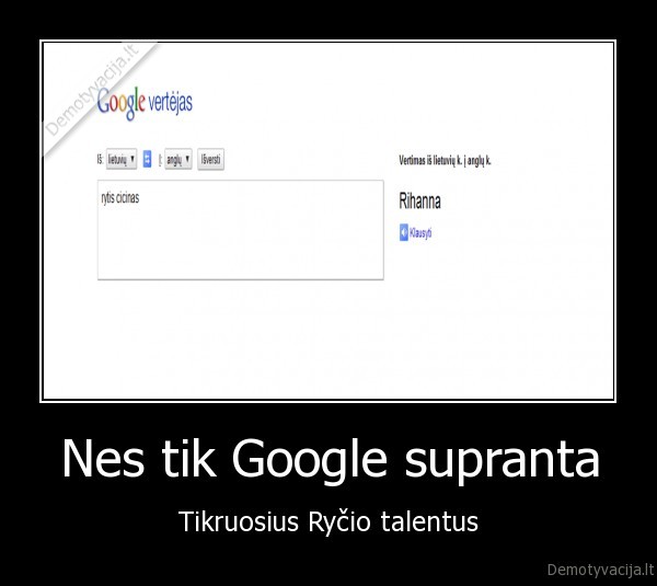 rytis, cicinas