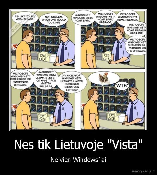 Nes tik Lietuvoje &quot;Vista&quot;