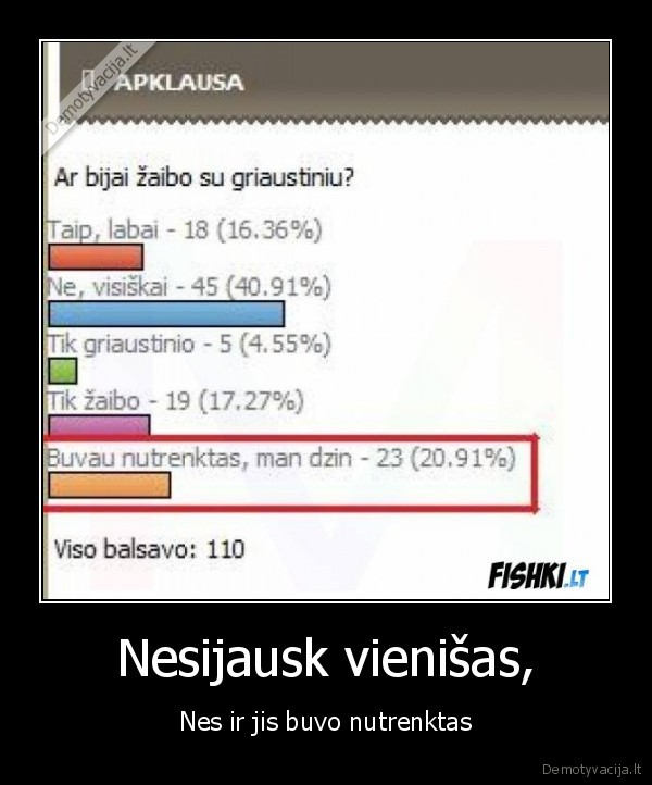 Nesijausk vienišas,