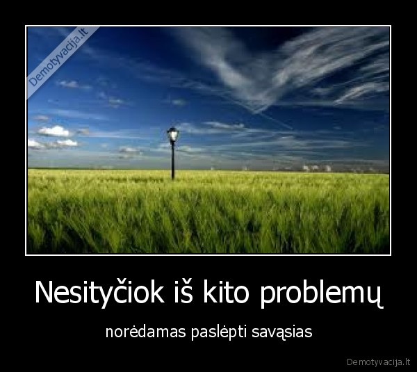 Nesityčiok iš kito problemų