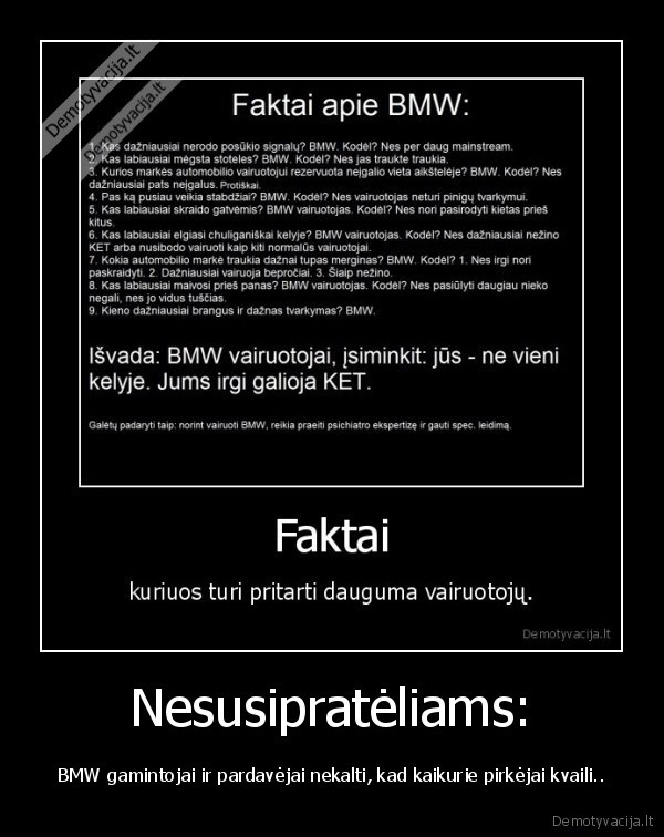 Nesusipratėliams: