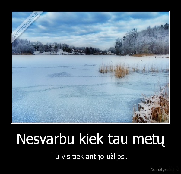Nesvarbu kiek tau metų