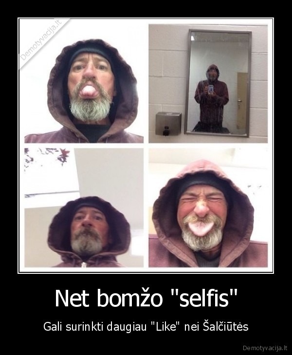monika, salciute,selfie,asmenuke,bomzas, su, telefonu