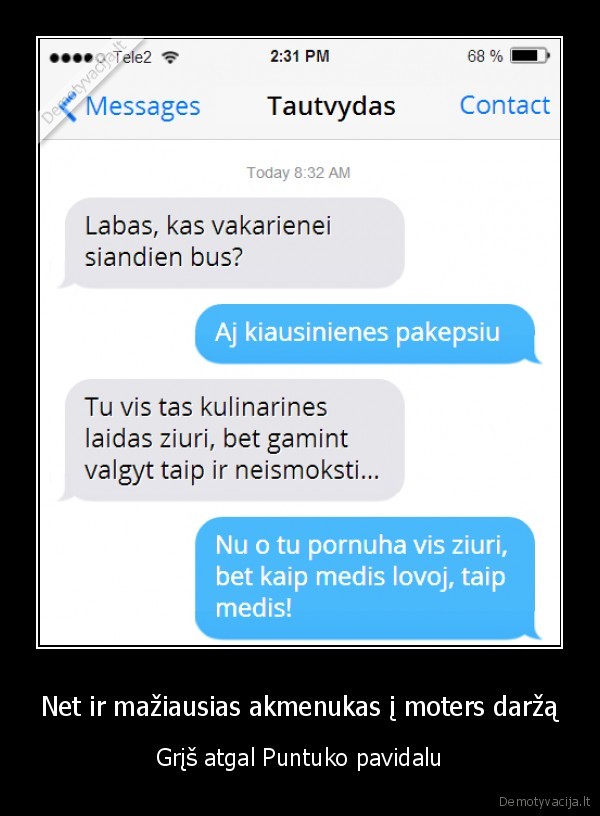 akmuo, i, moters, darza,juokinga, sms,suvarte, vyra