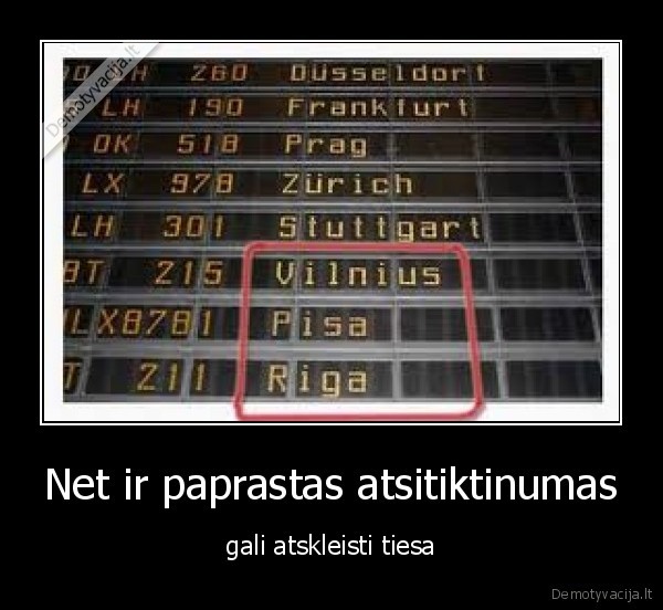 Net ir paprastas atsitiktinumas