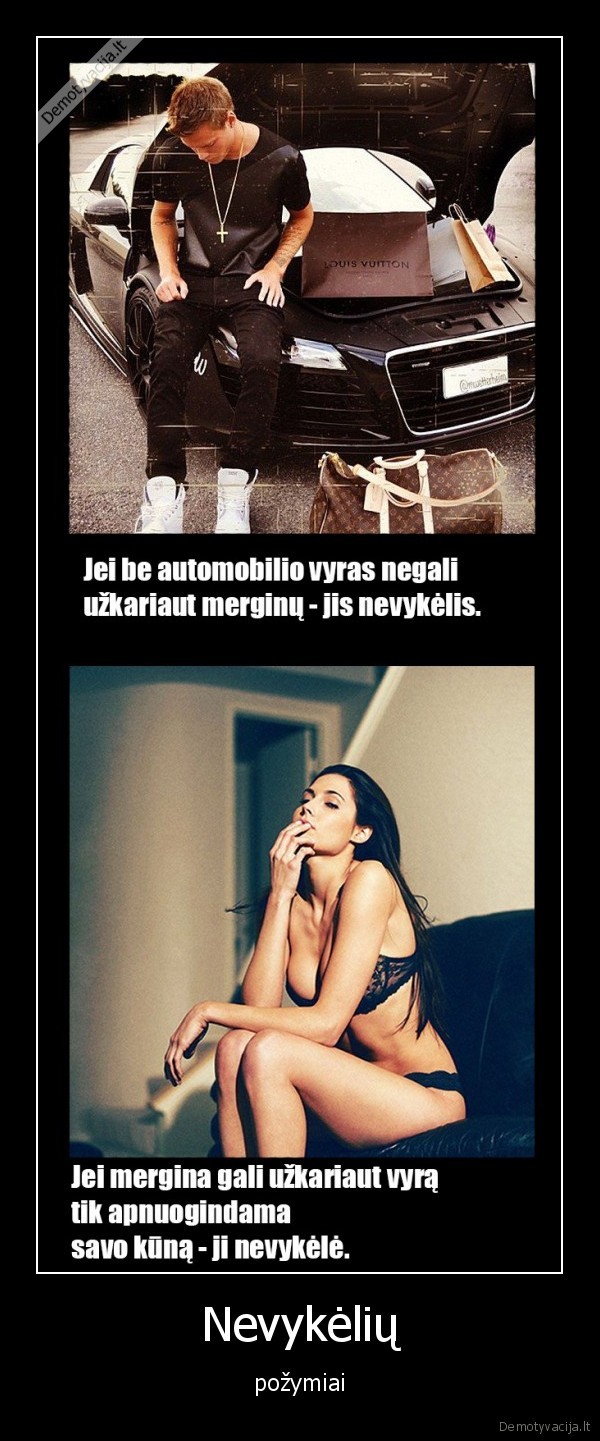 nevykeliai,pozymiai