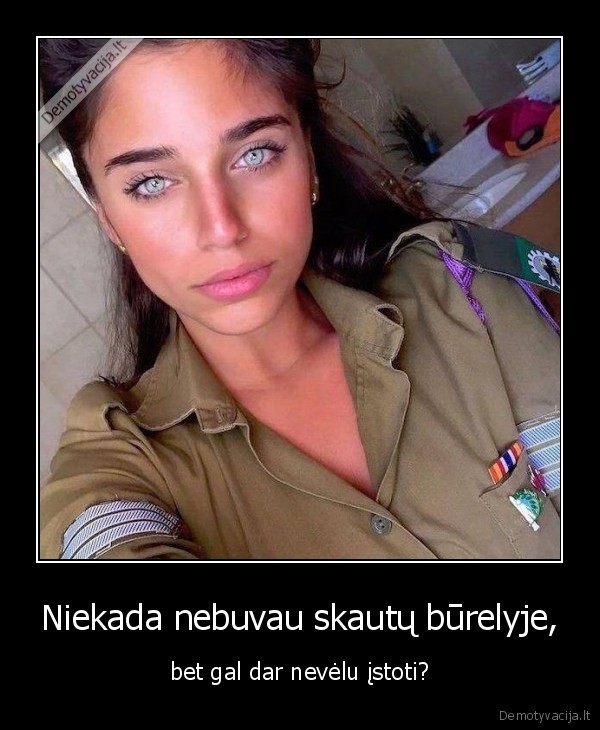 skautai,mergina