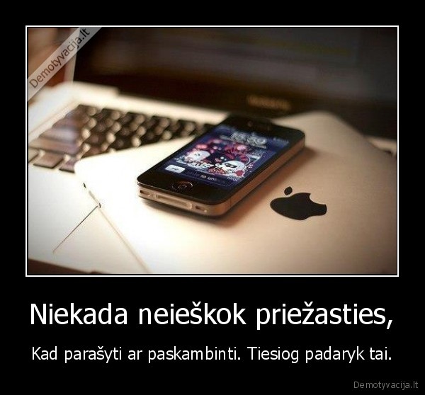 Niekada neieškok priežasties,