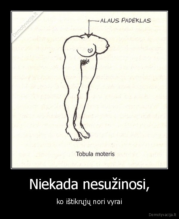 Niekada nesužinosi,
