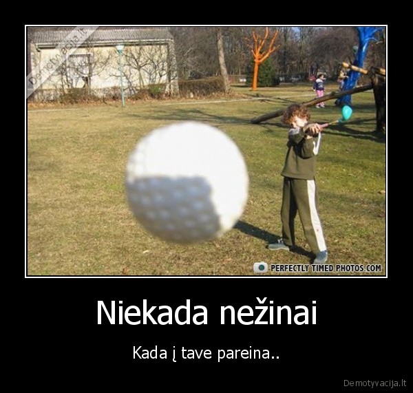 Niekada nežinai