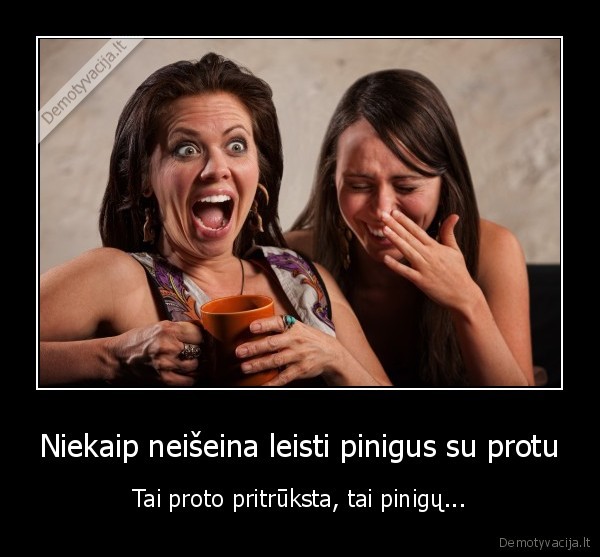 protas,pinigai