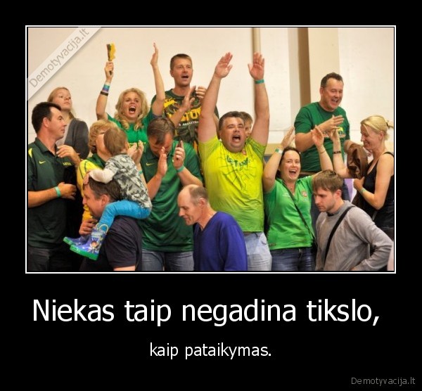 Niekas taip negadina tikslo, 