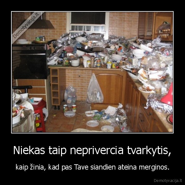 Niekas taip neprivercia tvarkytis,