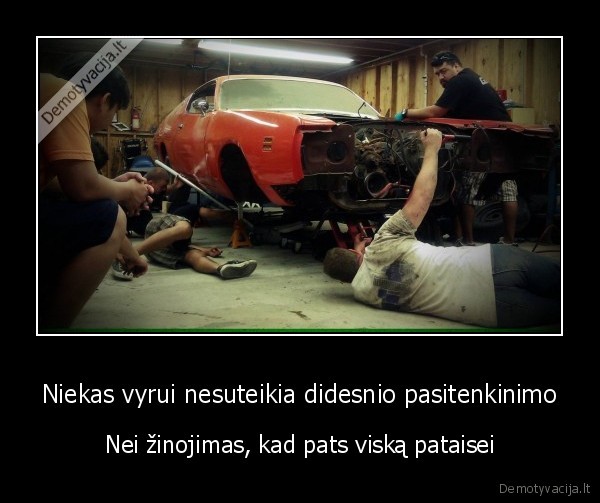 taiso, masina,geras, jausmas
