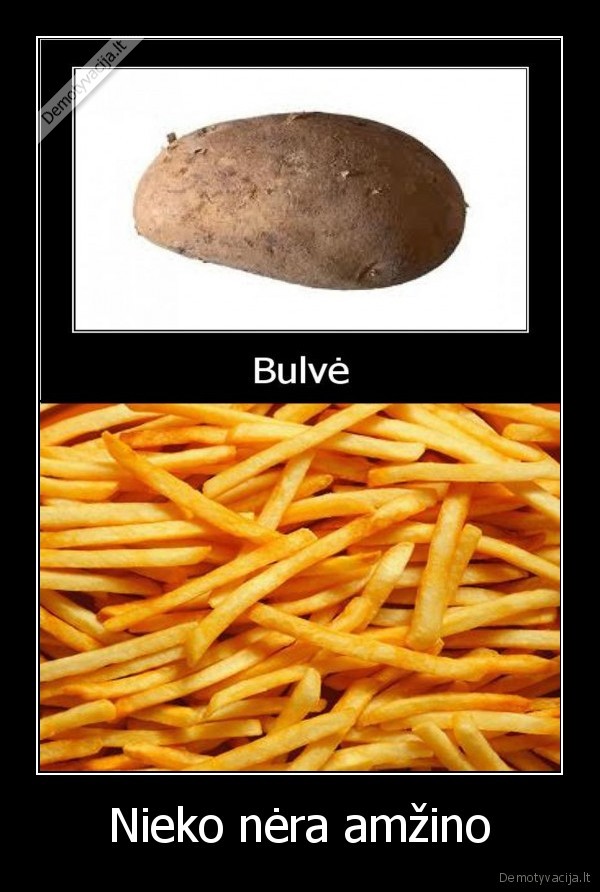 bulve, fri, amzina, bulve