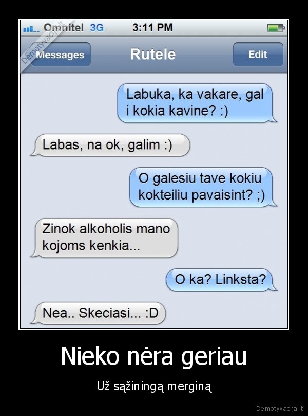 sazininga, mergina,kviecia, i, pasimatyma,sms, merginai