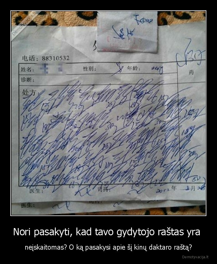 rastas,kinu,gydytojas,sunku,perskaityti