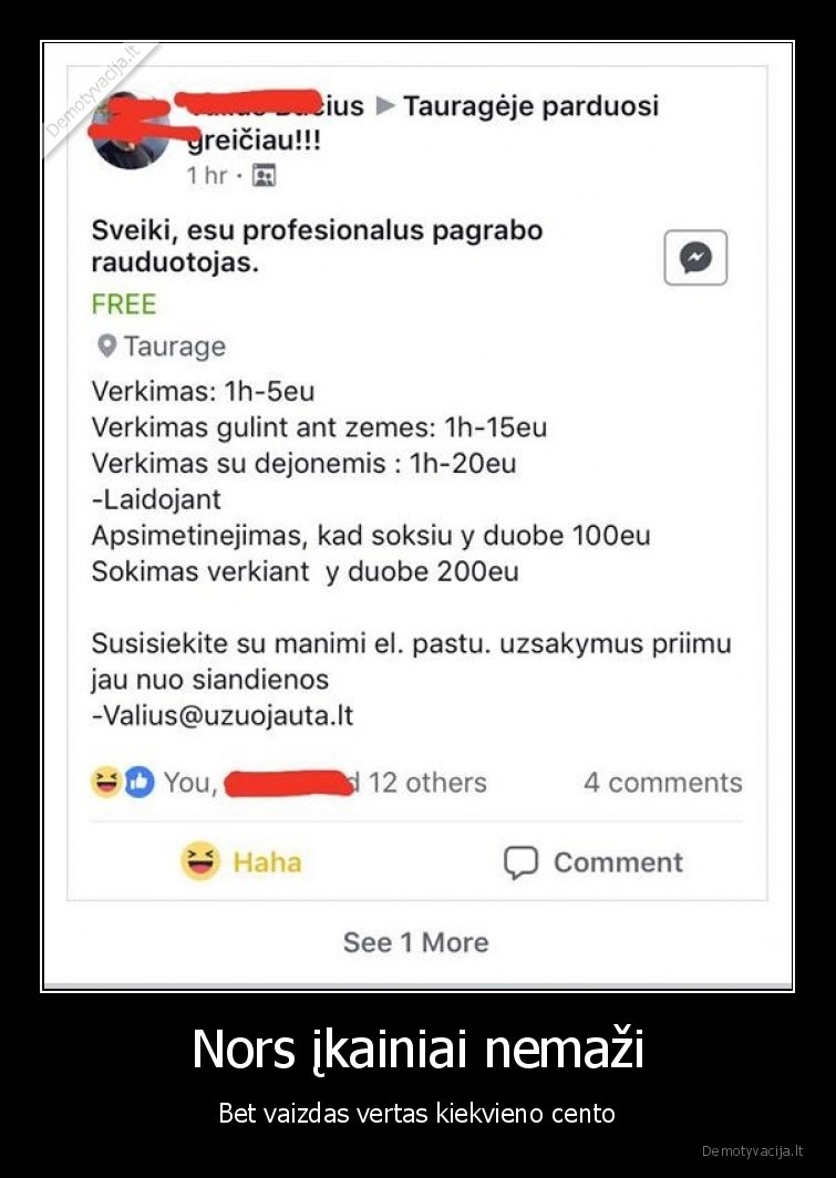 laidotuviu, verkejas