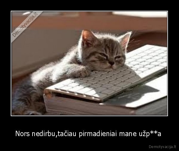 Nors nedirbu,tačiau pirmadieniai mane užp**a 