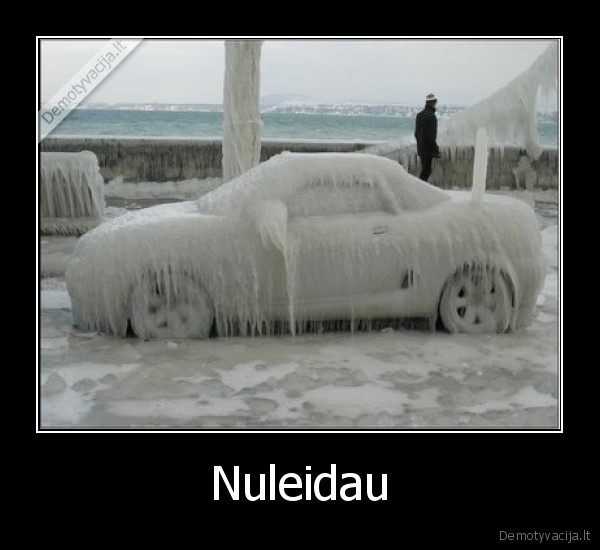 nuleisti, nuleidau, balta, masina